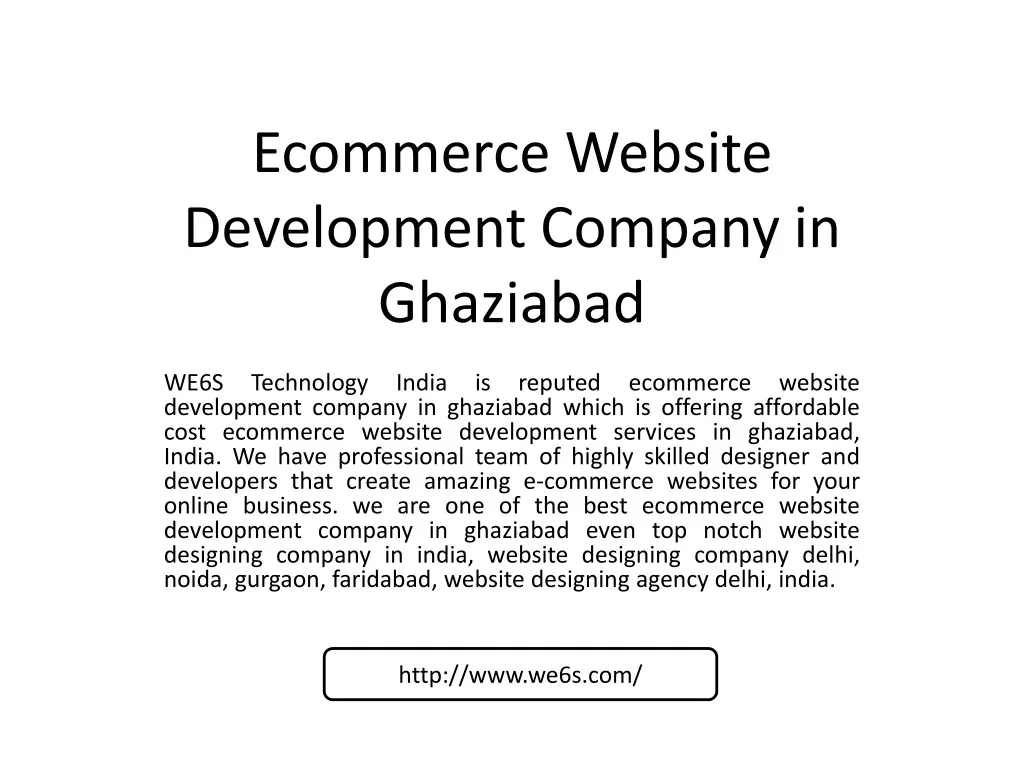 ecommerce website development company in ghaziabad