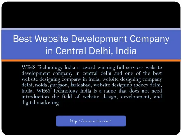 Website Development in Central Delhi
