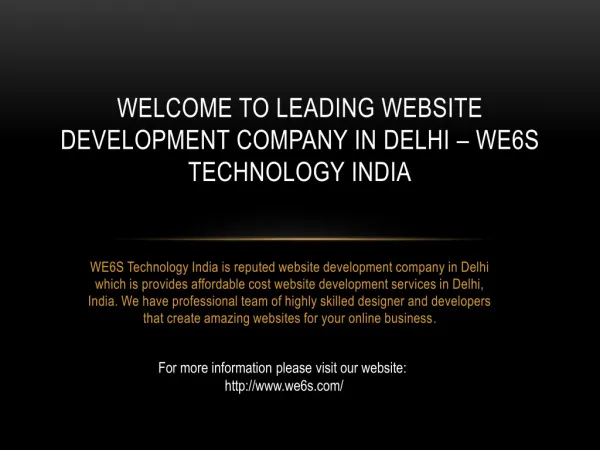 Website Development Company in Delhi