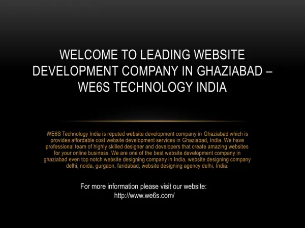 Website Development Company in Ghaziabad
