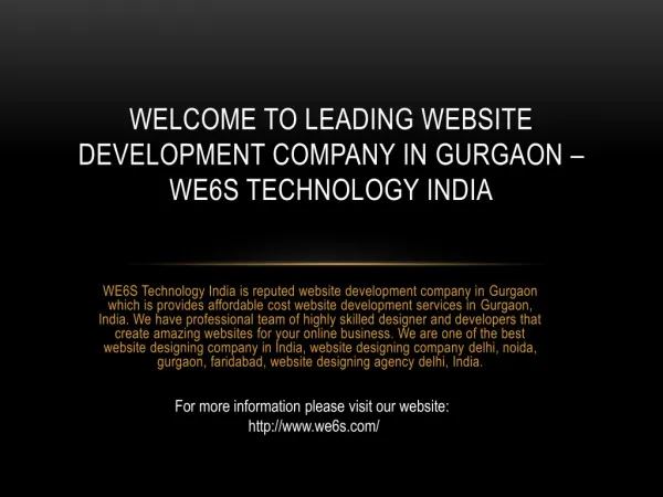 welcome to leading website development company