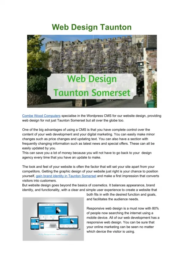 Web Design Taunton