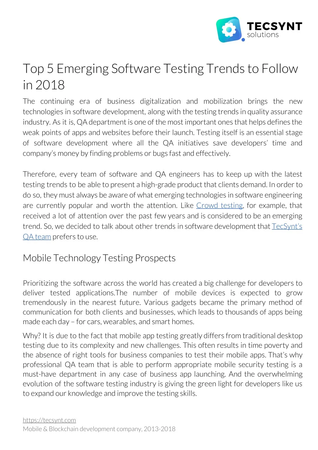 top 5 emerging software testing trends to follow