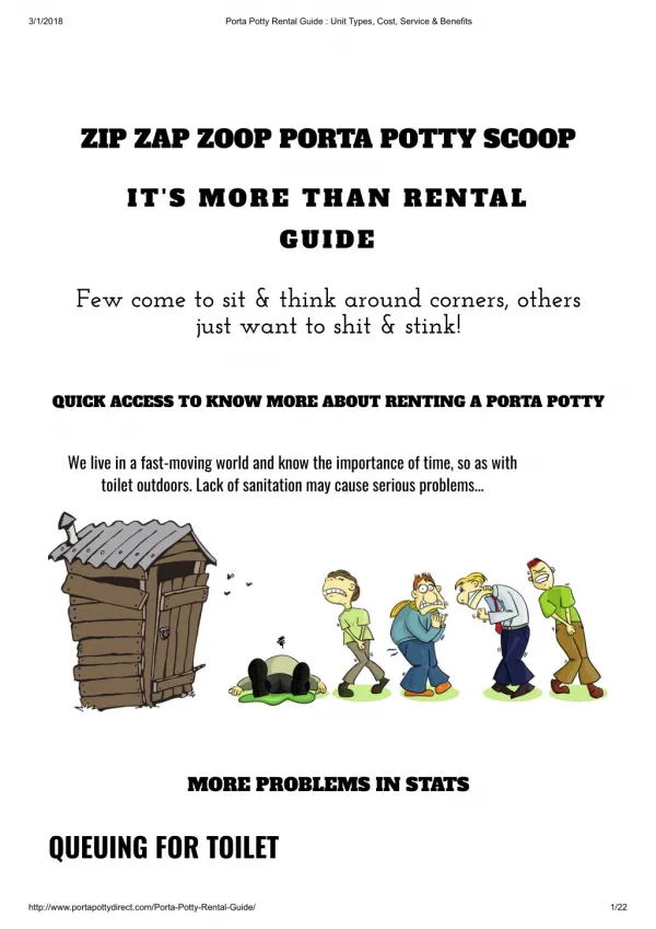 Porta Potty Rental - A Guide Rent A Porta Potty
