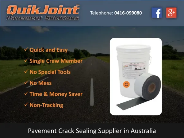 Pavement Crack Sealing Supplier in Australia