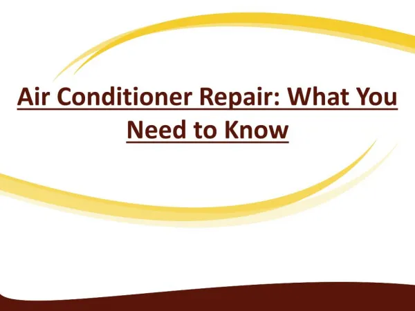 What You Need to Know About Air Conditioner Repair