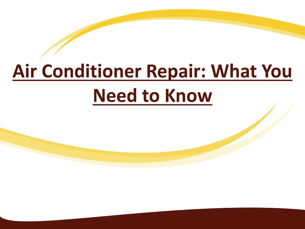 air conditioner repair what you need to know