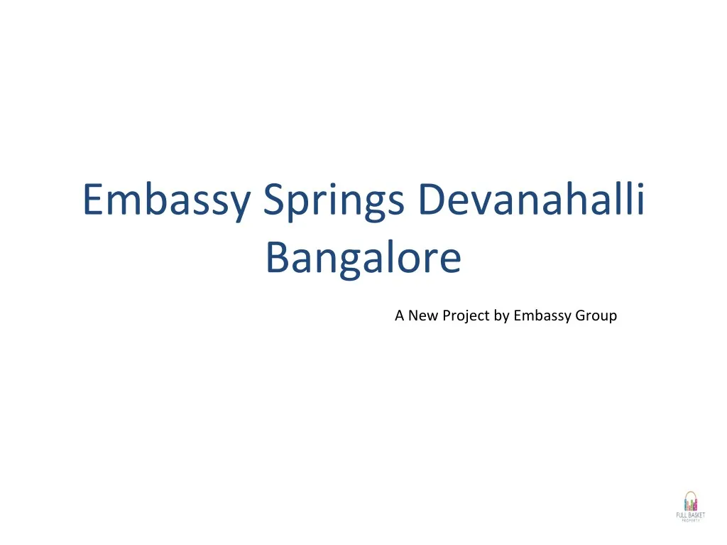 embassy springs devanahalli bangalore