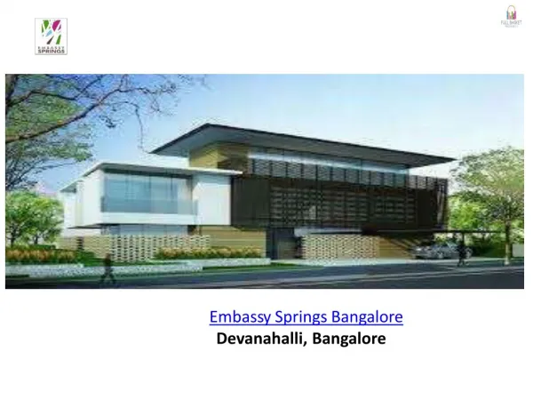 Embassy Springs Bangalore