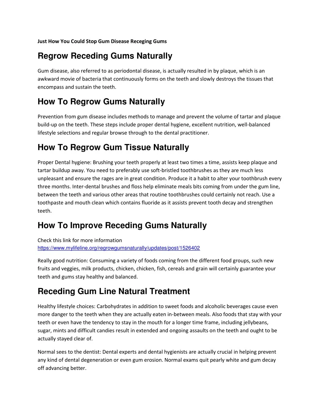 just how you could stop gum disease receging gums