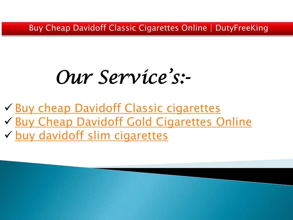 buy cheap davidoff classic cigarettes online