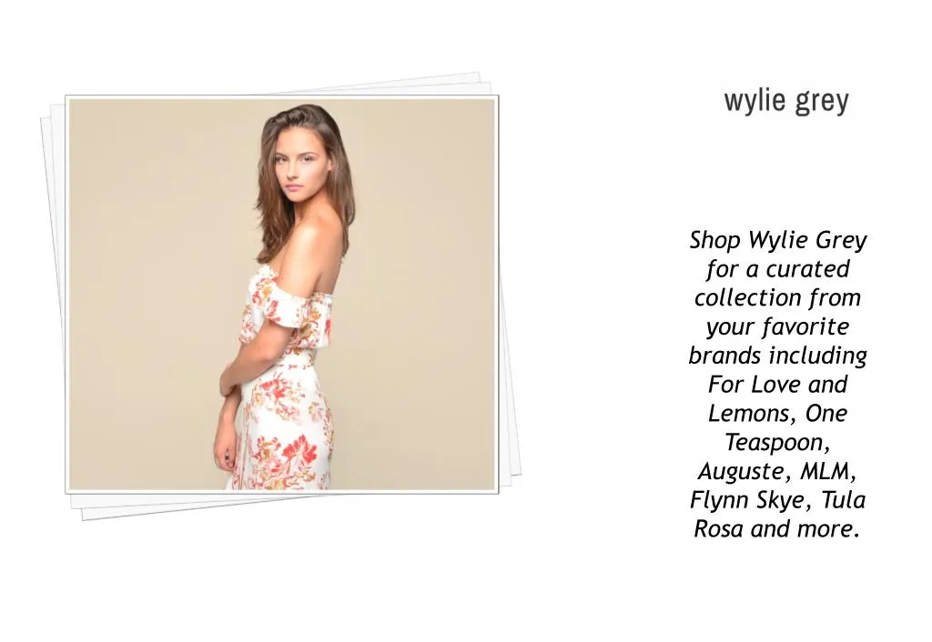 shop wylie grey for a curated collection from