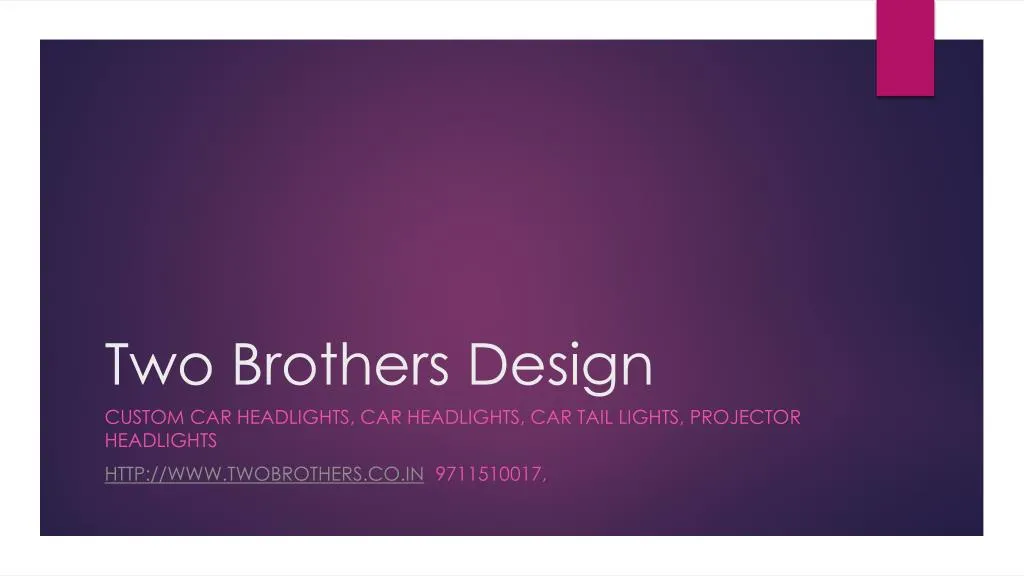two brothers design