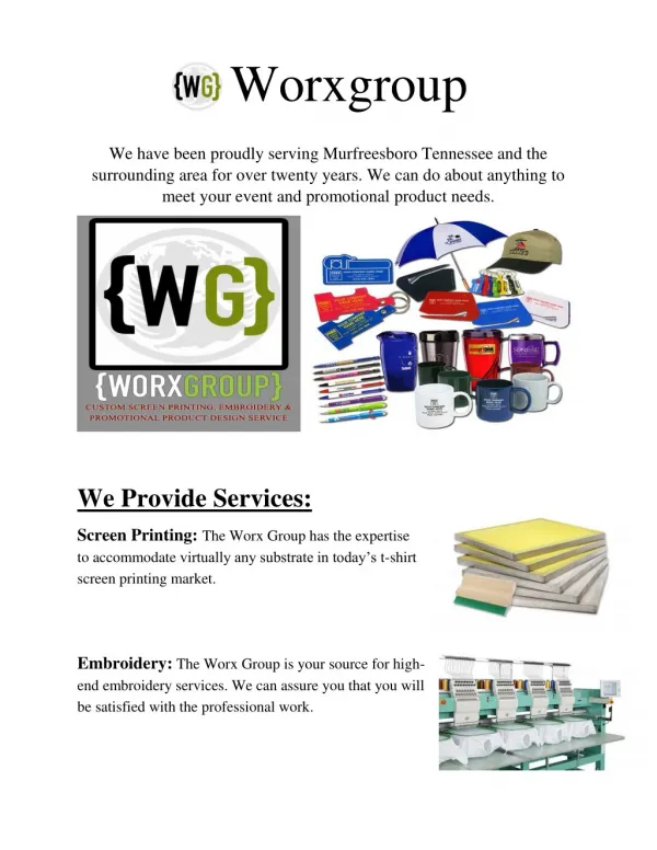 Promotional Products, Embroidery & Screen Printing Quick Turnaround
