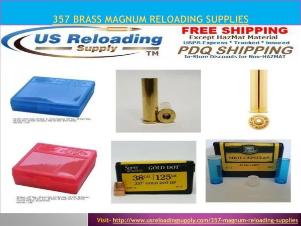 357 Brass Magnum Reloading Supplies