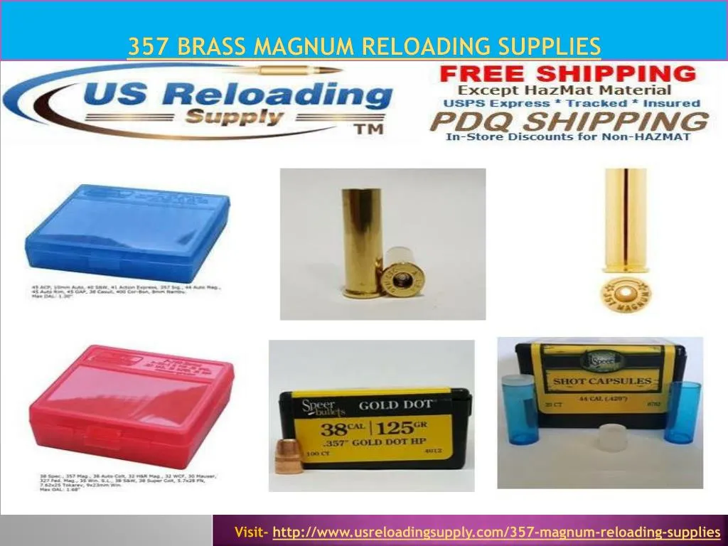 357 brass magnum reloading supplies