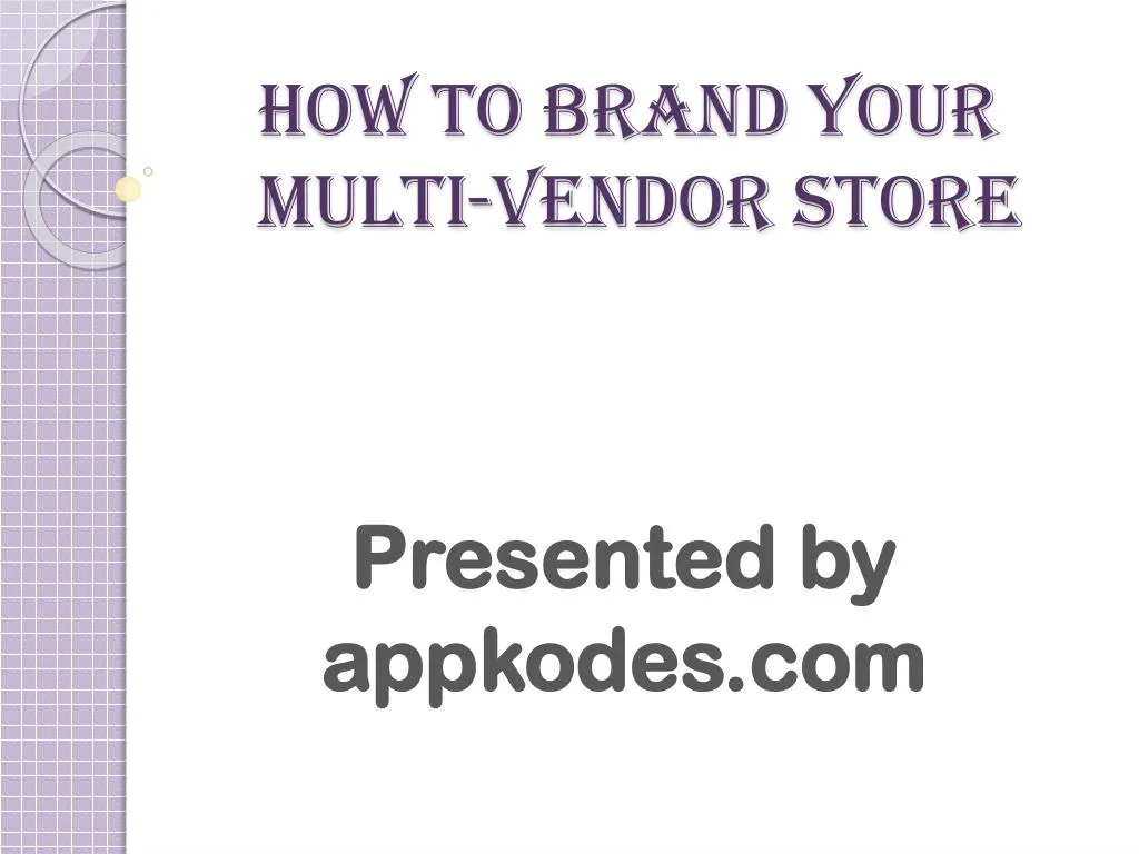 how to brand your multi vendor store