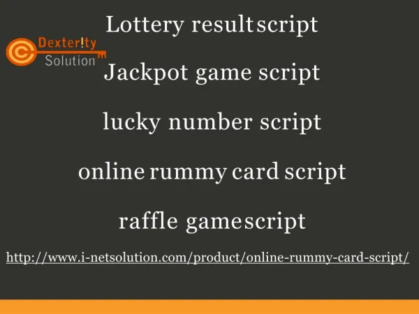 lottery result script jackpot game script lucky