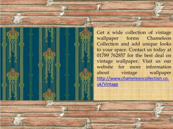 Buy Vintage Wallpaper