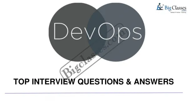 devops interview questions - www.bigclasses.com