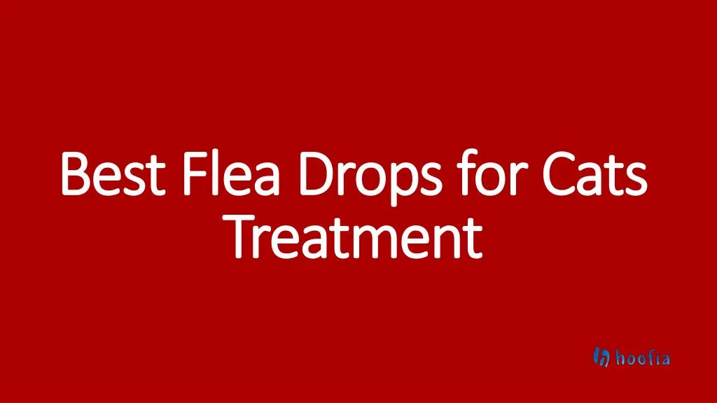 best flea drops for cats treatment