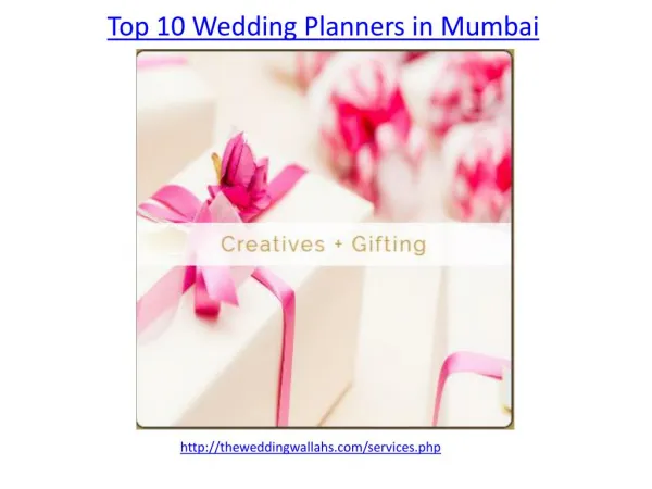 Find top 10 wedding planners in mumbai