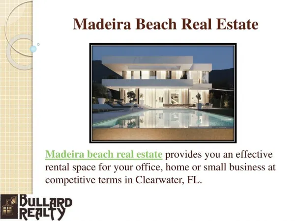 Madeira Beach Real Estate
