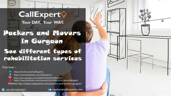 Visit CallExperto for shift from Gurgaon and local and domestic Packers Movers services?