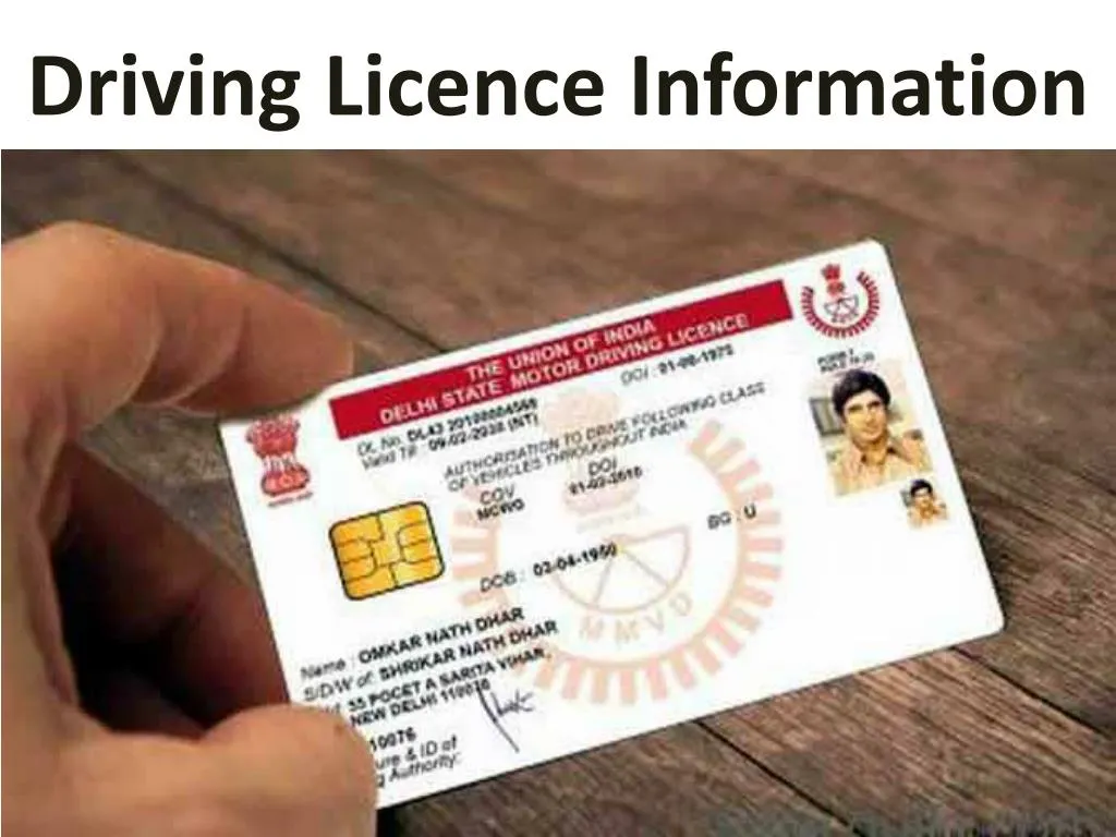 d riving licence information