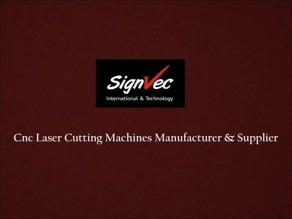 cnc laser cutting machines manufacturer supplier