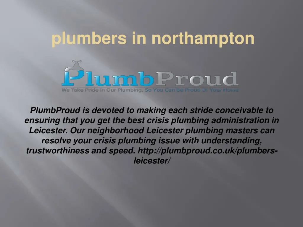 plumbers in northampton