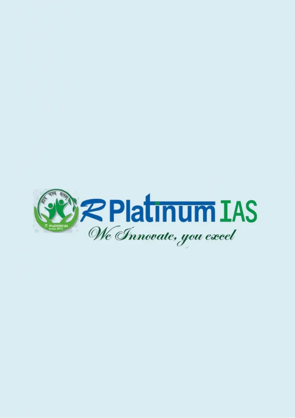 R Platinum IAS General studies