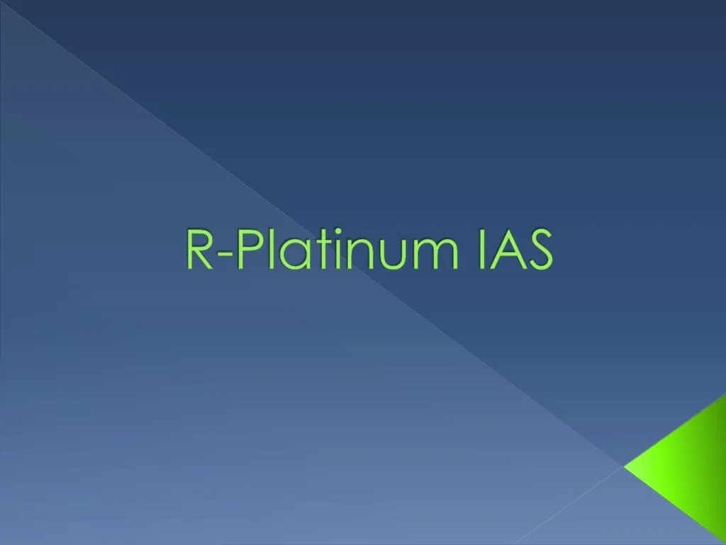 r platinum ias