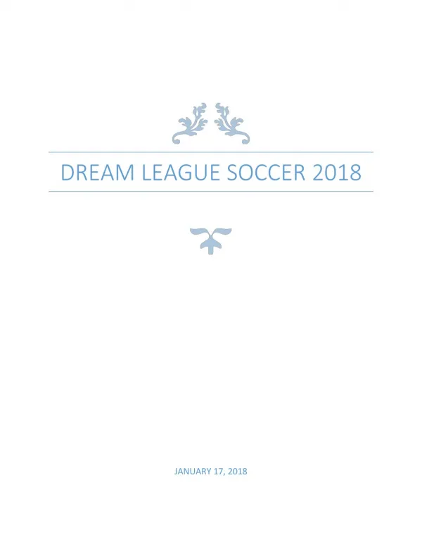 Dream League Soccer 2018 Hacks for PC