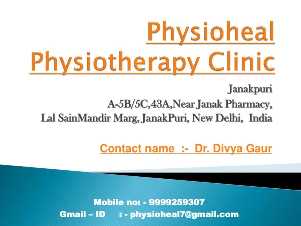 Physiotherapy Services At Home In Delhi | Best Physiotherapy Centre In Delhi
