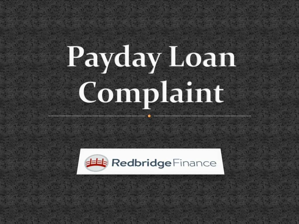 payday loan complaint