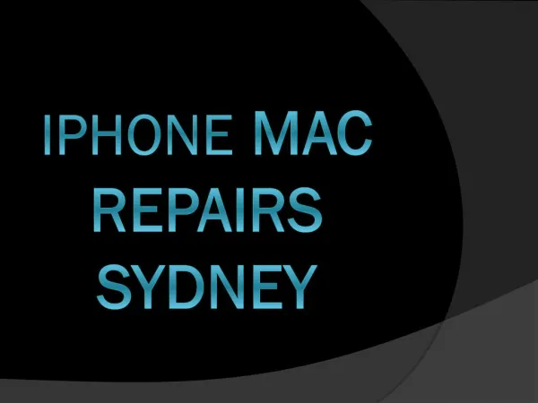 Iphone MAC Repairs Sydney