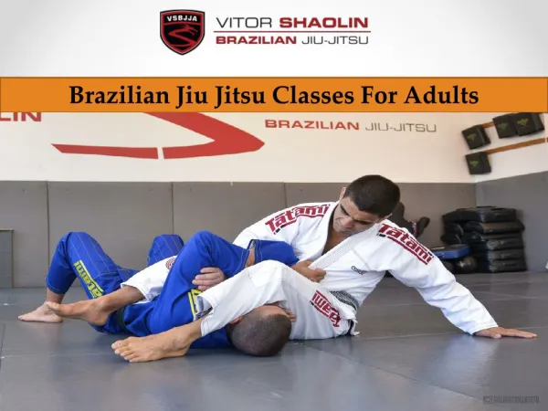 Brazilian Jiu Jitsu Classes For Adults