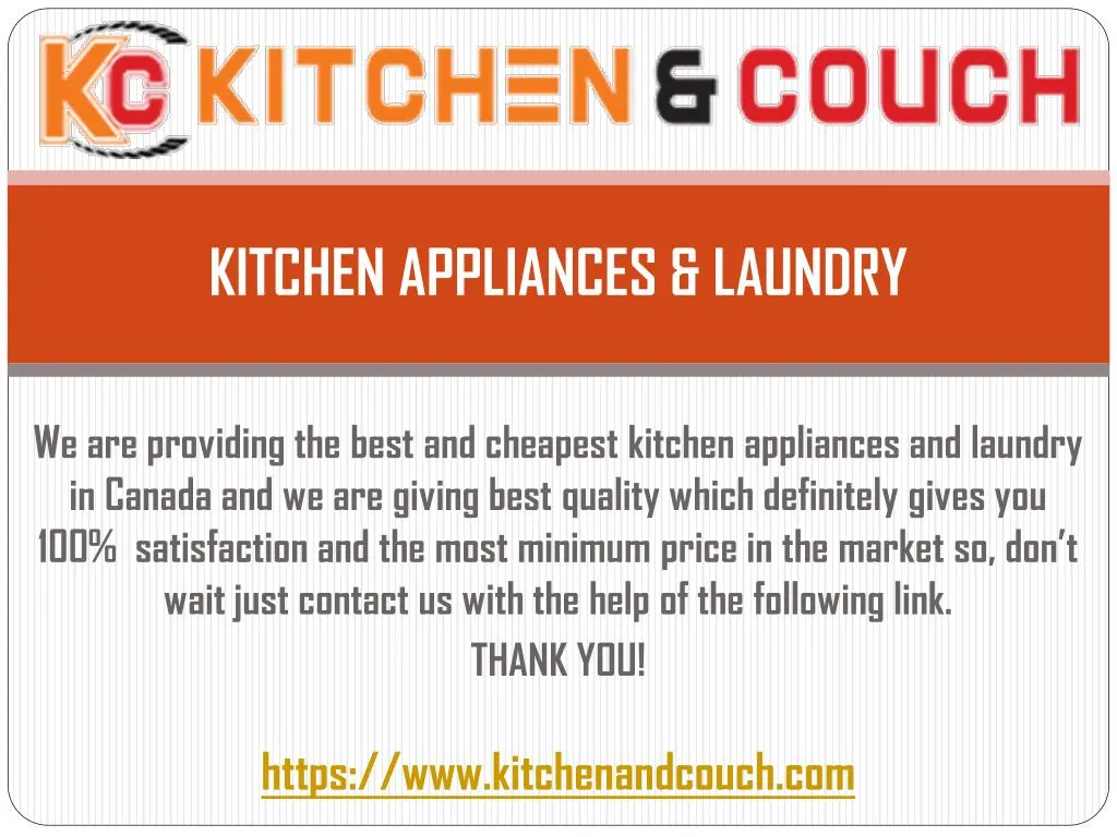 kitchen appliances laundry