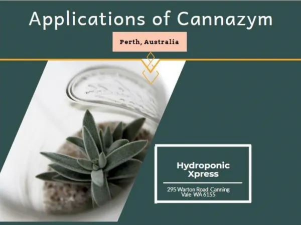 Applications of Cannazym