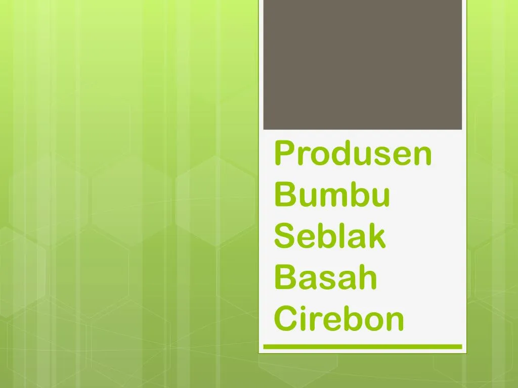 produsen bumbu seblak basah cirebon