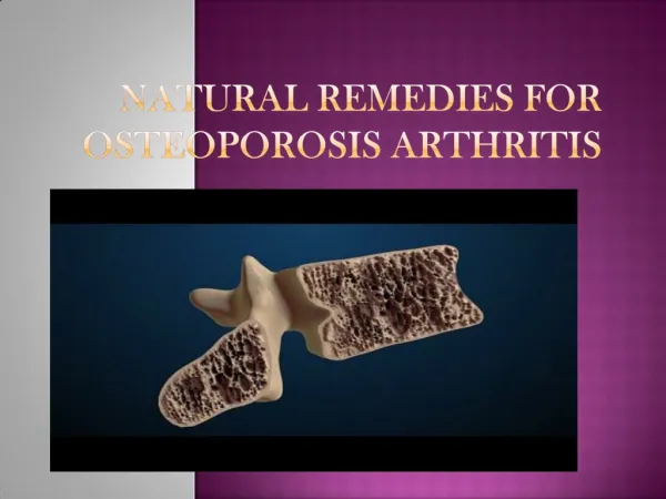 Home remedies for osteoporosis