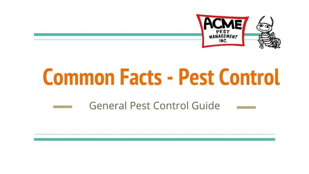 common facts pest control