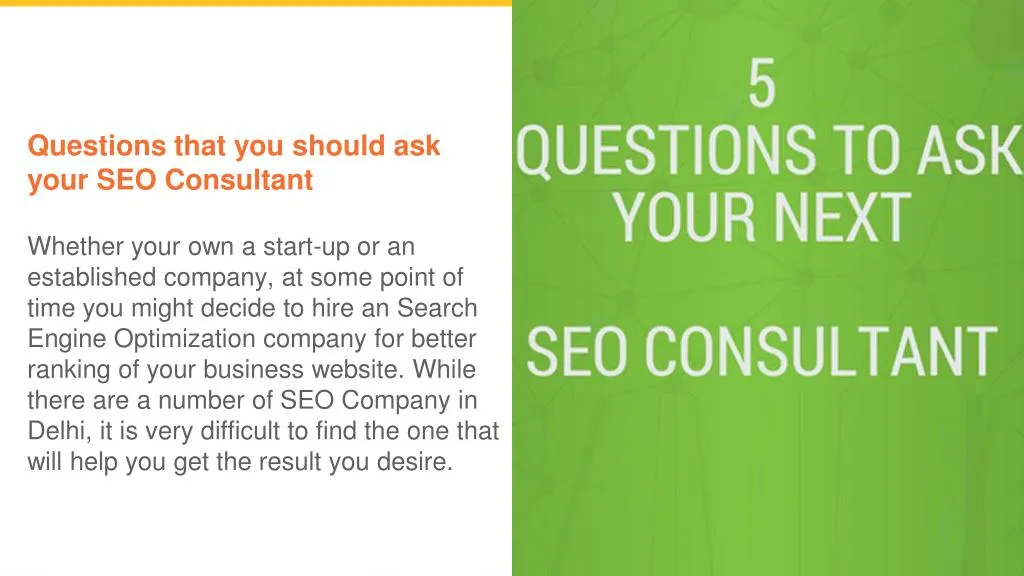 questions that you should ask your seo consultant