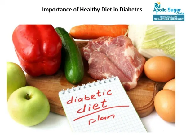 Importance of Healthy Diet in Diabetes