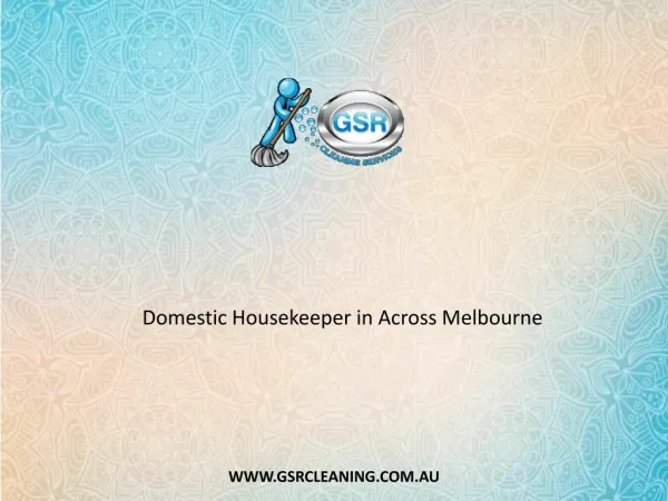 Domestic Housekeeper in Across Melbourne
