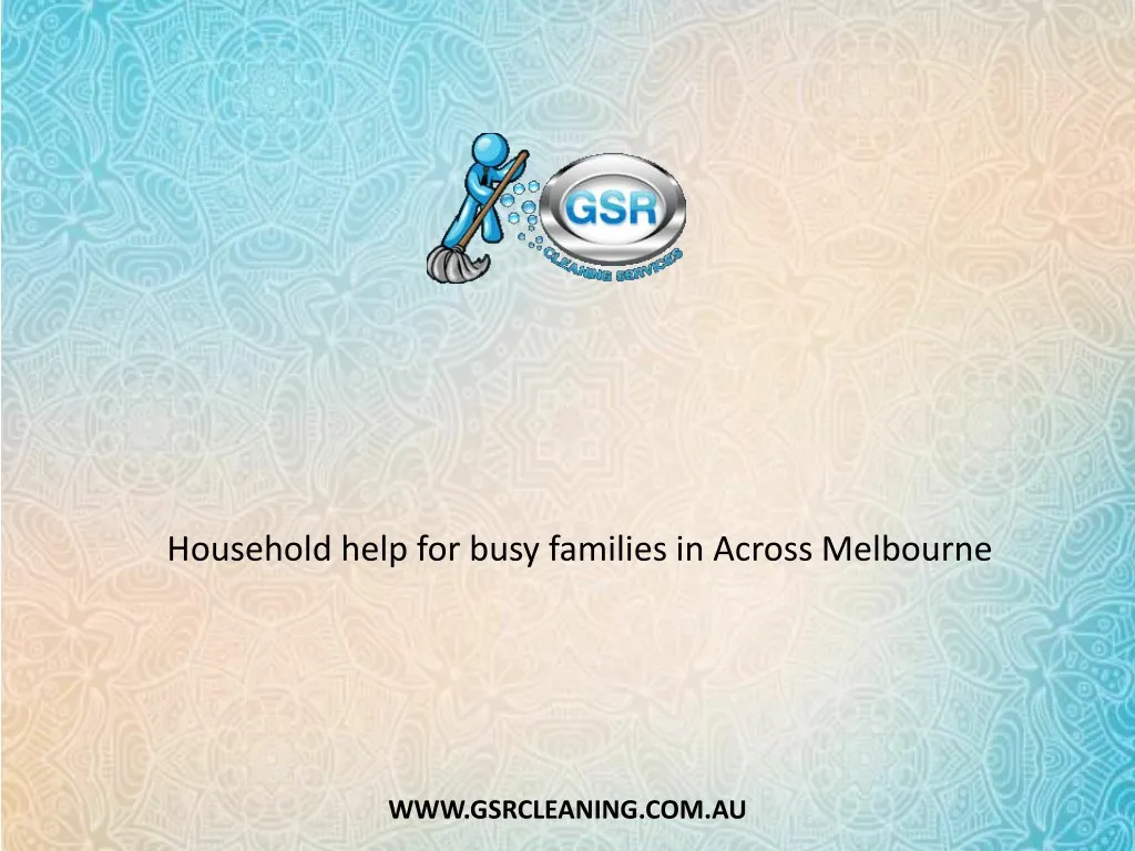 household help for busy families in across