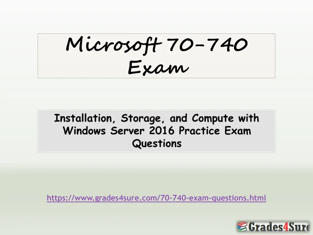 microsoft 70 740 exam