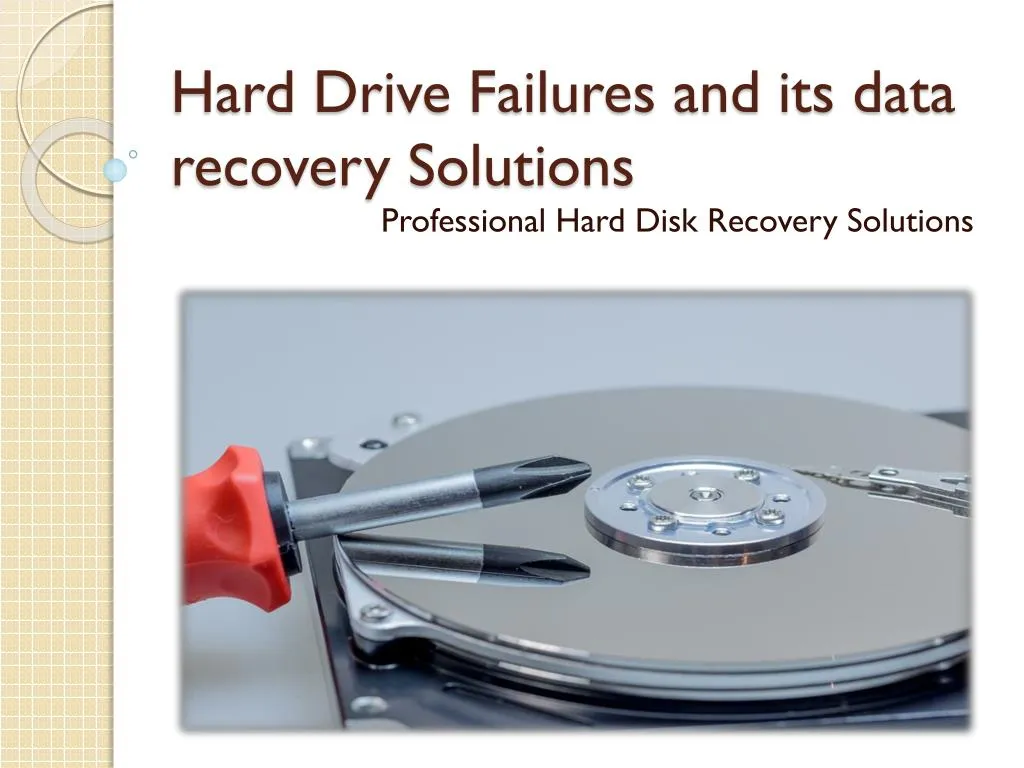 hard drive failures and its data recovery solutions