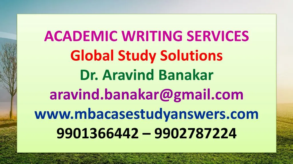 academic writing services global study solutions